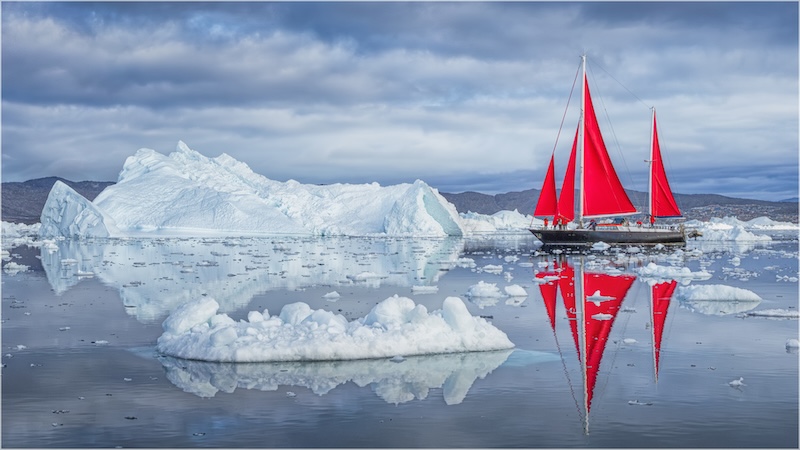 PSSA Silver Medal - Scapes - COLOUR - Flame Among Icebergs - Craig Morgan - Randburg Foto Klub-Randburg Photo Club